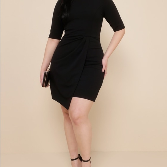 LuLu’s Black Sheath Dress - Picture 2 of 9